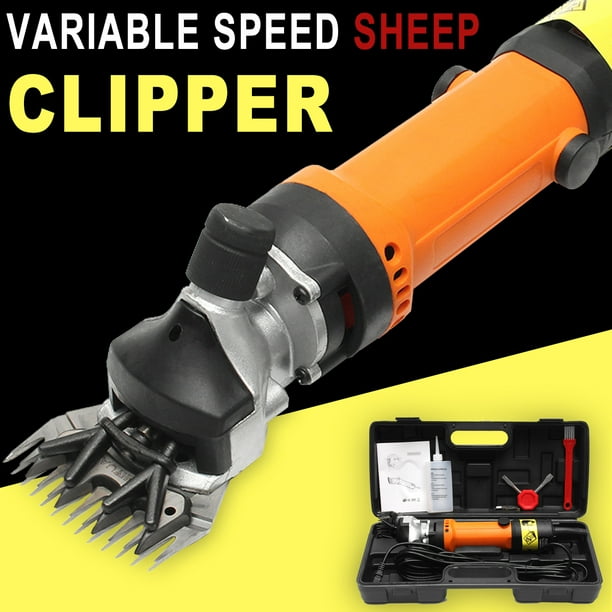 110V 690W Electric Shearing Clipper Shear Sheep Goats Alpaca Farm Shears Orange